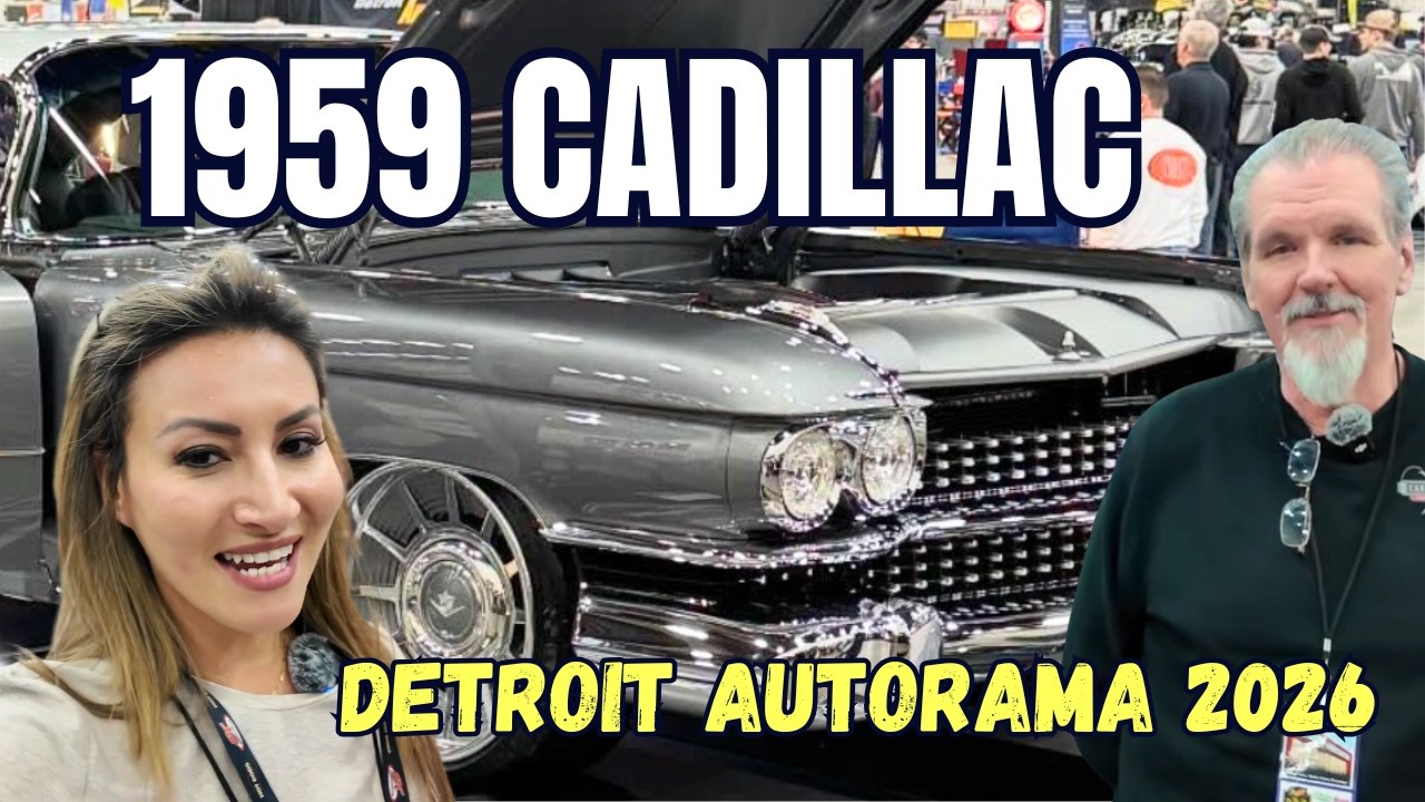 1959 CADILLAC BY CARRIAGE HOUSE RESTORATIONS AT DETROIT AUTORAMA GREAT 8 RIDLER HEAVY CONTENDER 2026