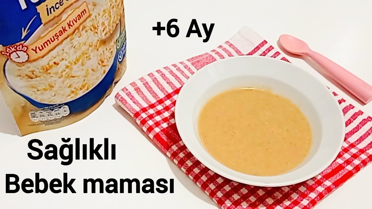Bebekler İçin Yulaf Ezmeli Pratik Mama Tarifi +6 Ay 🤩| Elma-havuç püreli en sağlıklı bebek maması 