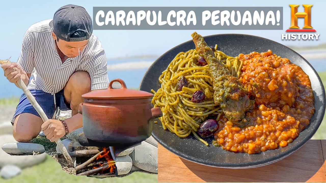 Cocinamos en la Playa de Chincha para History! Carapulcra con Sopa seca Peruana a Leña campo| Abelca