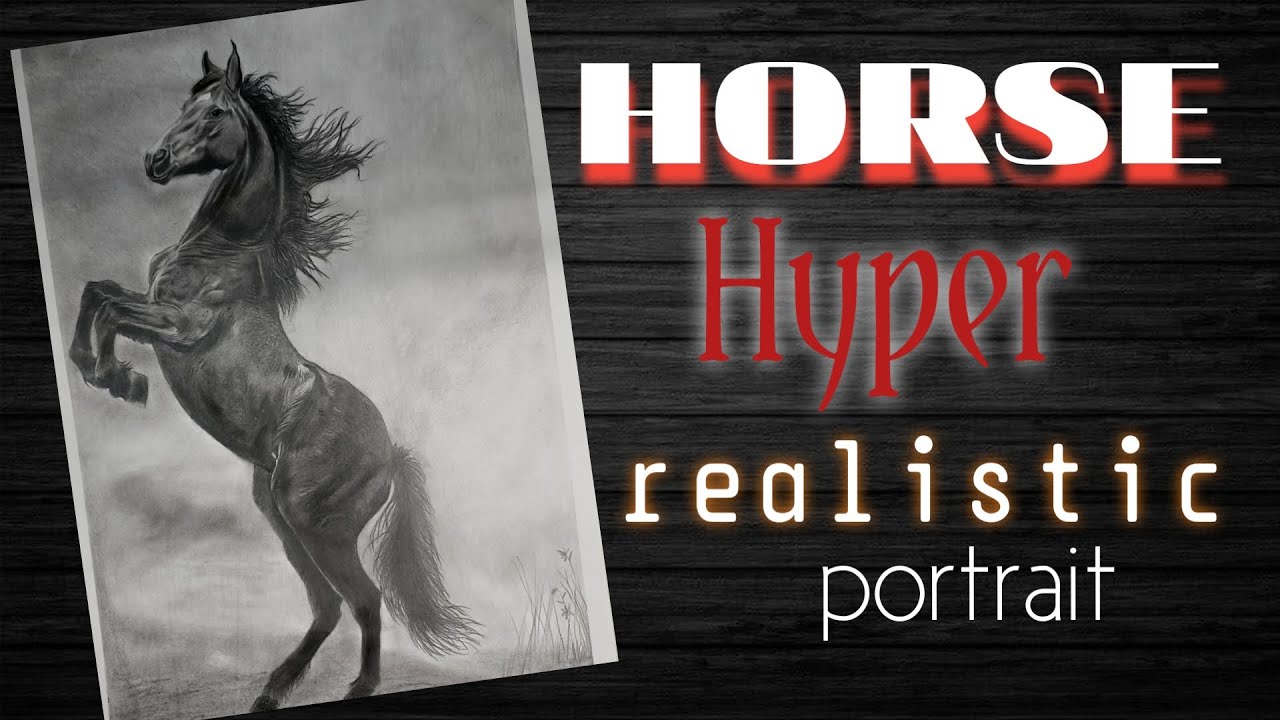 Hyper realistic horse portrait