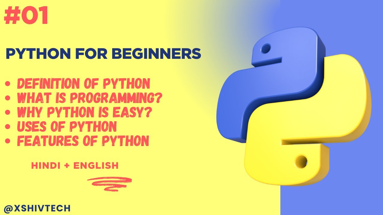 Python Lecture 1 | Python Basics for Beginners (Hindi + English) 