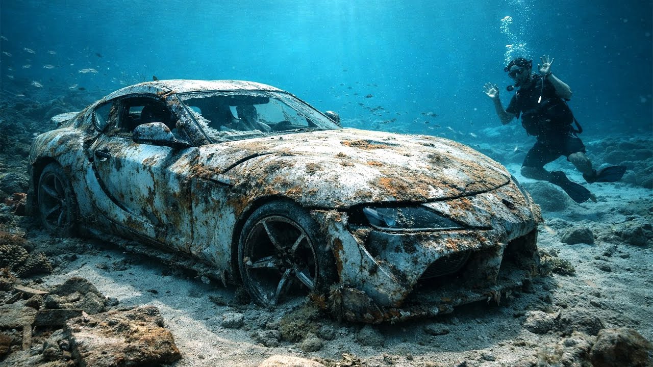 ASMR Car Restoration 🔧 Forgotten Supra MK5 Found Under the Sea 🔧🚗🔧 Satisfying Cleaning & Revival