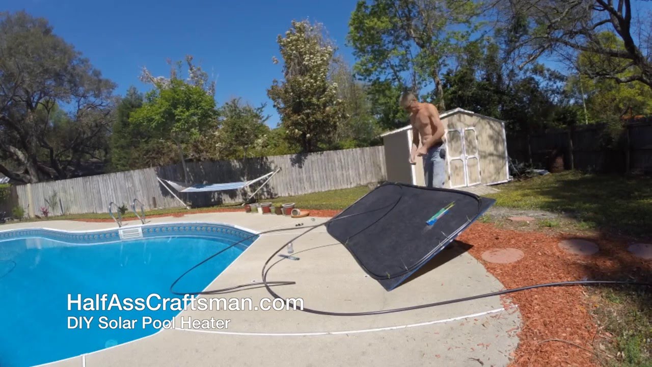 DIY Solar Pool Heater Build Time Lapse
