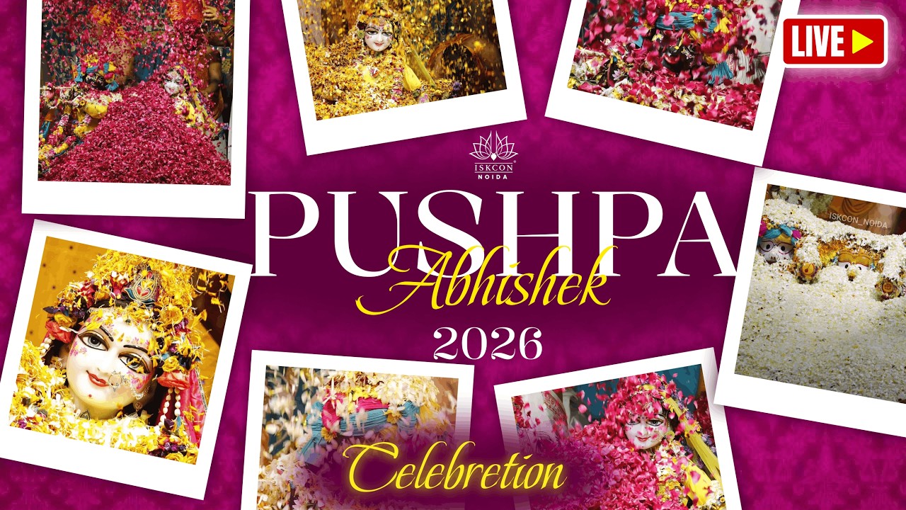 Pushpa Abhishek 2026 | Iskcon Noida
