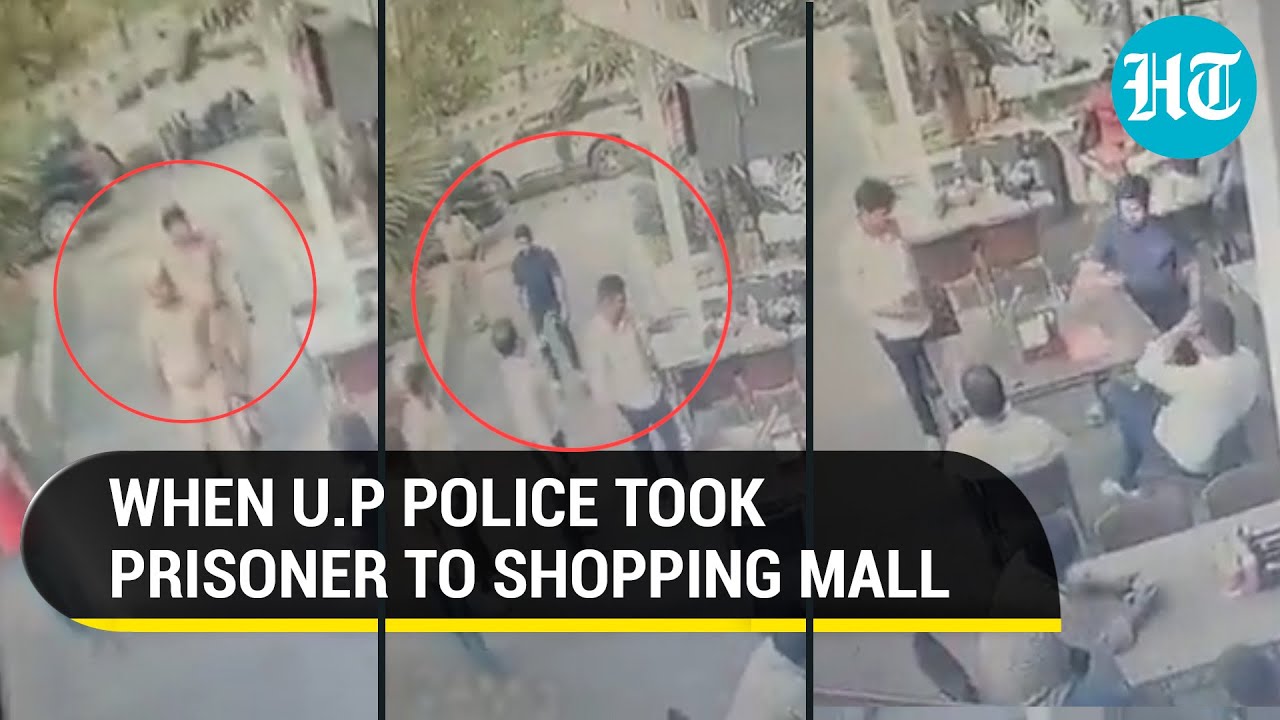 U.P police take prisoner shopping in a Lucknow mall | Watch what happened next