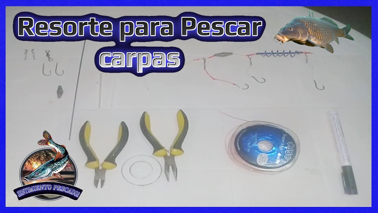 RESORTE para PESCAR CARPAS - SPRING for FISHING CARP - РОДНИК ДЛЯ РЫБАЛКИ
