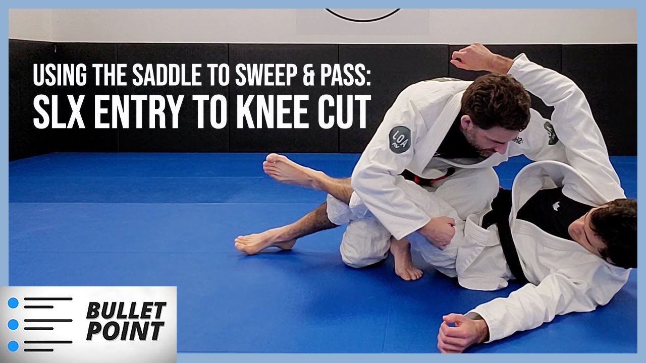 How To Use the Saddle To Sweep & Pass: Single Leg X Set Up To Knee Cut (BULLET POINT)