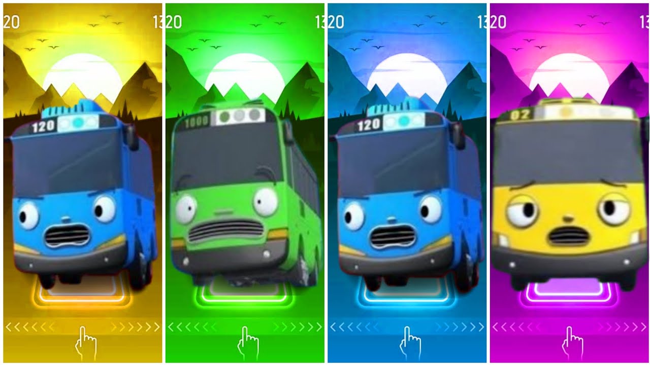 Tiles hop, Tayo Little Bus, Mix, Song, (COVER)