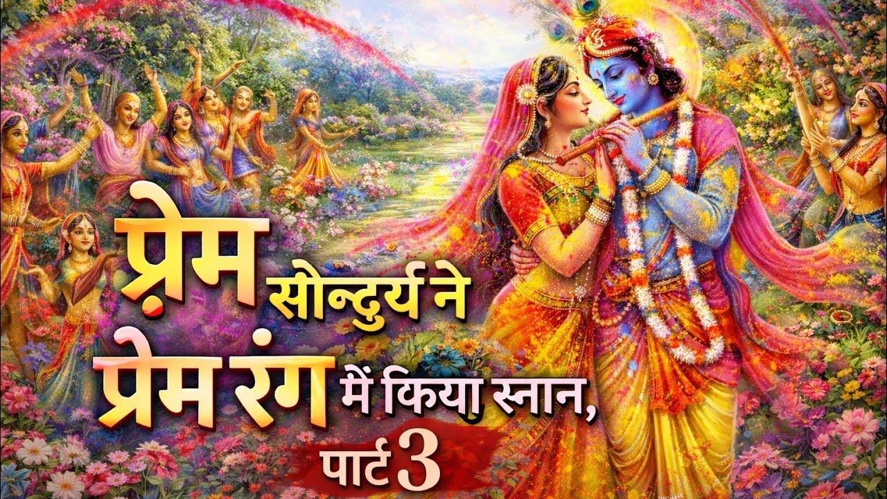 प्रेम सौंदर्य ने प्रेम रंग में किया स्नान, पार्ट 3 #radhakrishna #vrindavan #holi #holifestival 