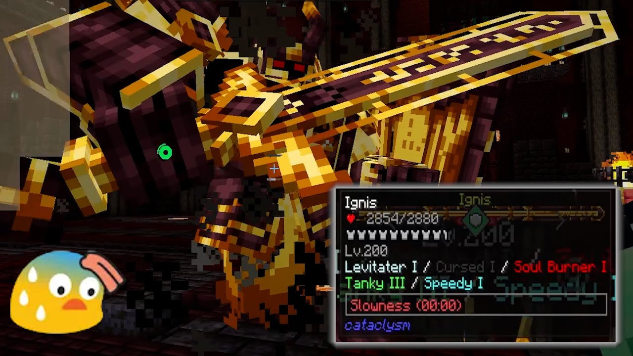1v1ing a majorly buffed Ignis (L_enders Cataclysm) with the War Dance Combat mod