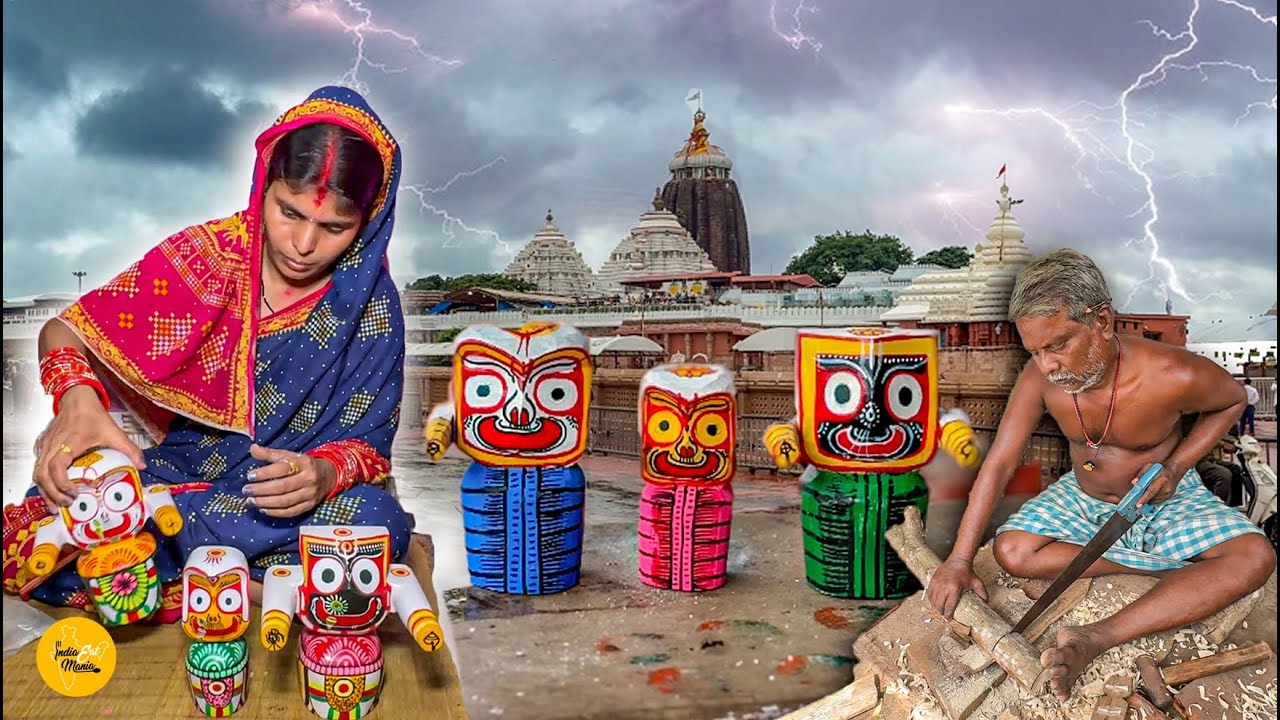 Jagannath Bhagwan Murti Making In Odisha l Bhubaneswar Street Food