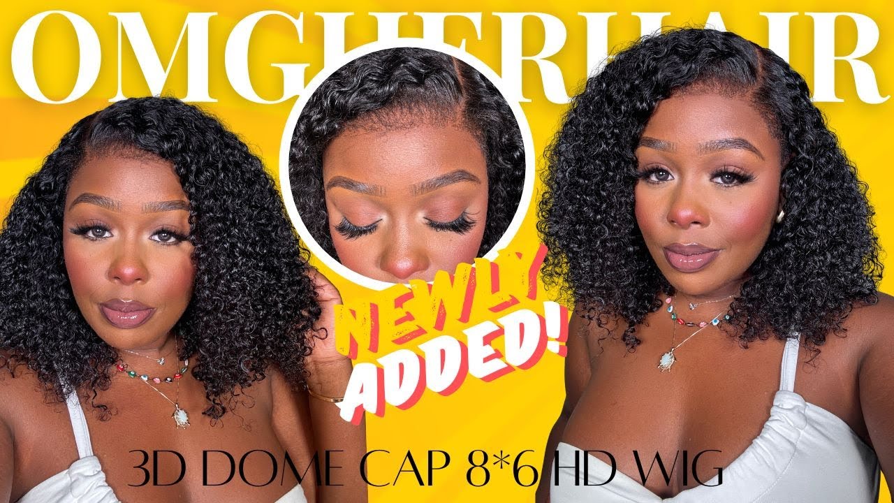 THE BEST KINKY EDGE WIG ON THE MARKET! NEW 8*6 3D DOME CAP! GLUELESS FINISH! KINKY COILY OMGHERHAIR
