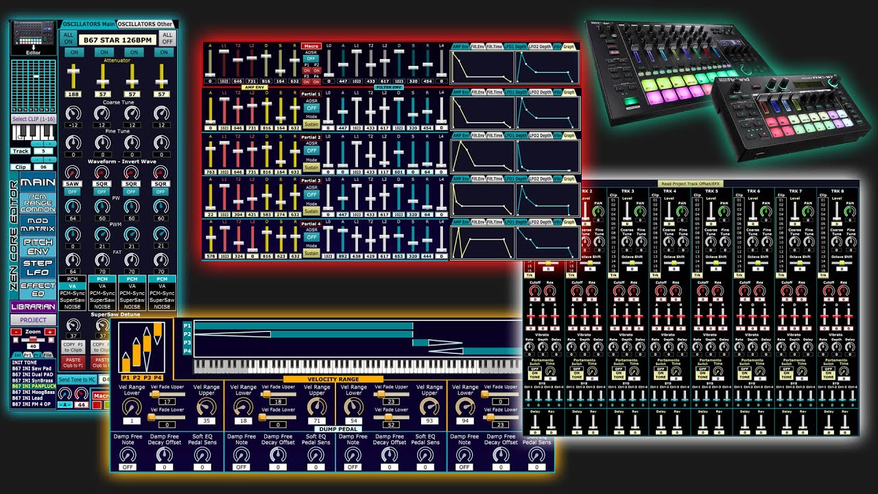 Roland MC-101/707 ZEN-Core Editor-Librarian