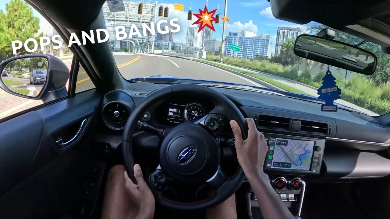 Shaking buildings in my loud BRZ (Downtown POV Drive)