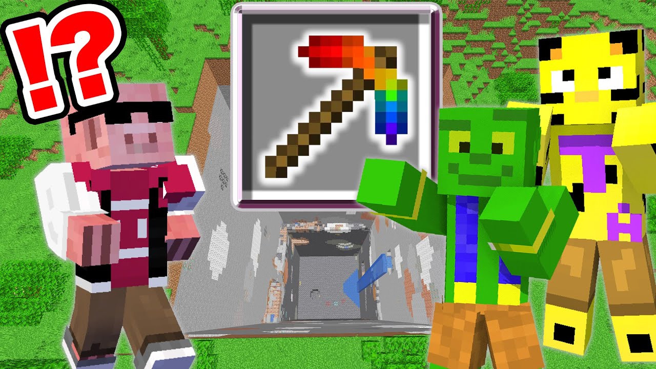 最強ツルハシでダイヤ掘り対決ならきおきおでも勝てる【マイクラ】