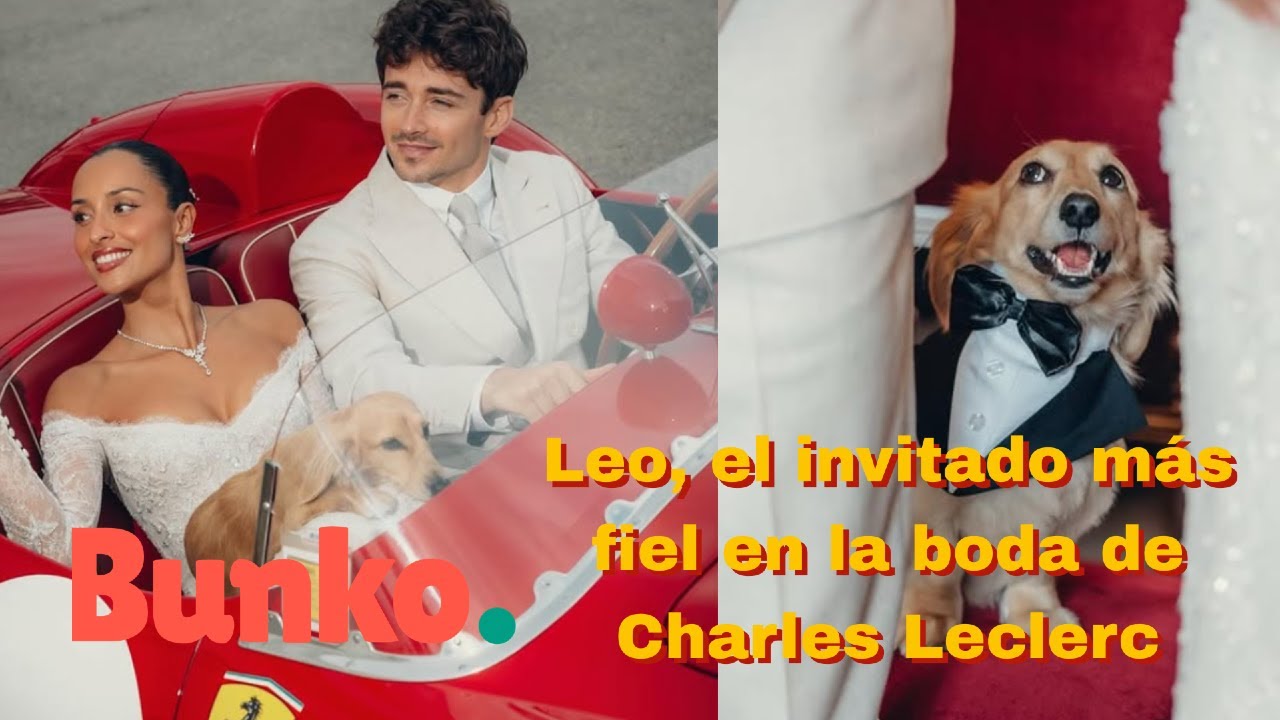 Leo, el invitado más importante en la boda de Charles Leclerc