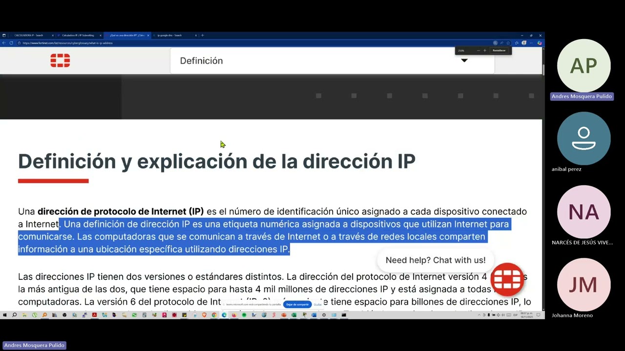 3186130 GESTION DE REDES DE DATOS 20251118 203050 Grabación de la reunión