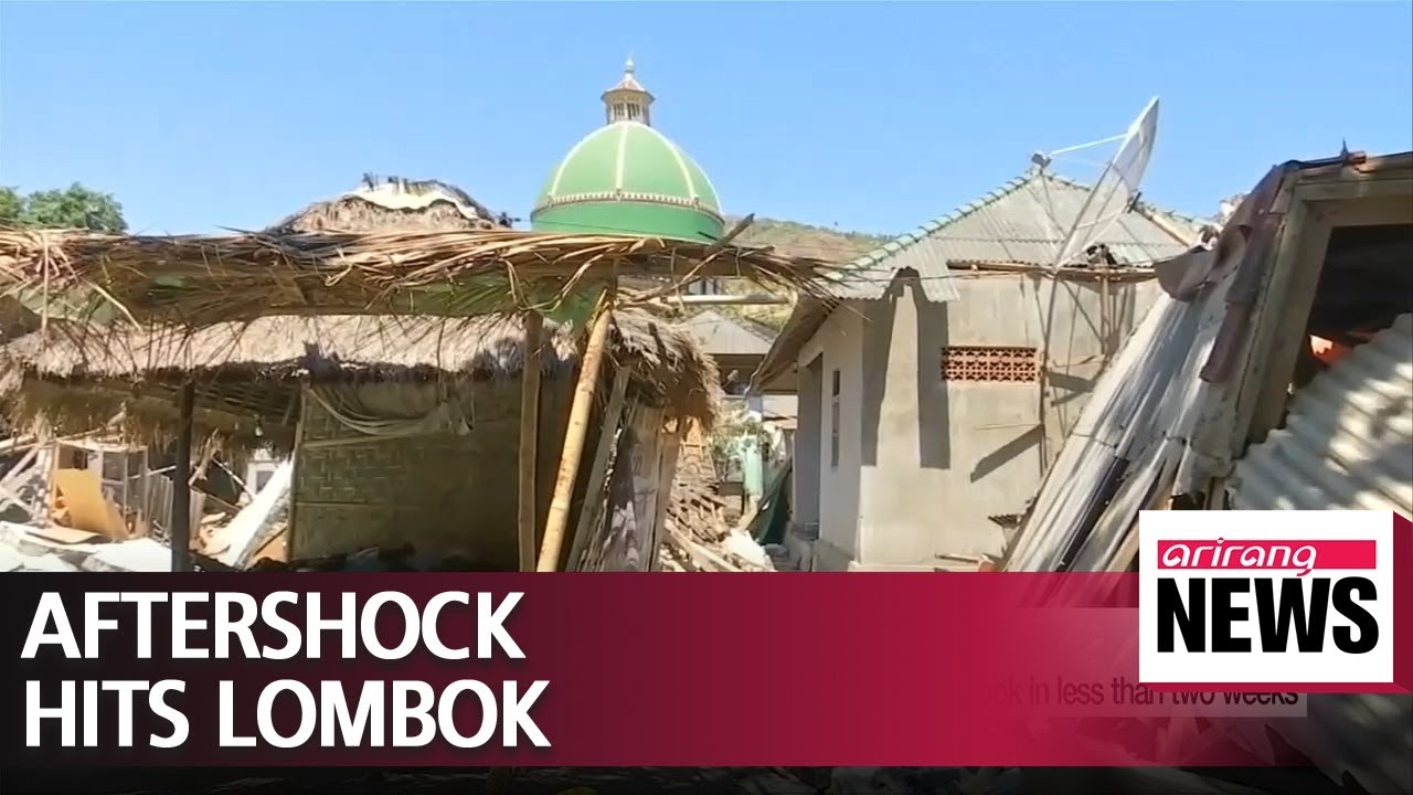 Another strong aftershock hits Indonesia's Lombok island
