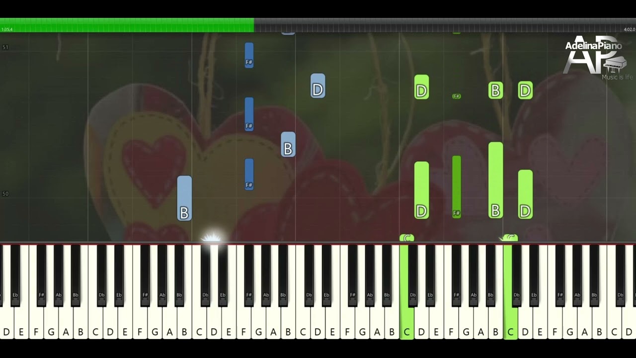 Feelings | Adelina Piano synthesia tutorial