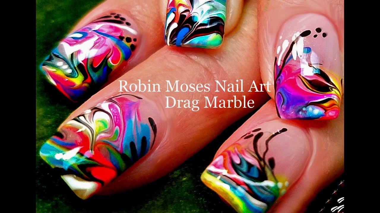 No Water Needed - Marble nail art Tutorial