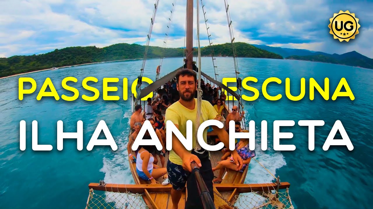 Passeio de Escuna da Praia da Enseada em Ubatuba para a Ilha Anchieta e Praia do Flamengo