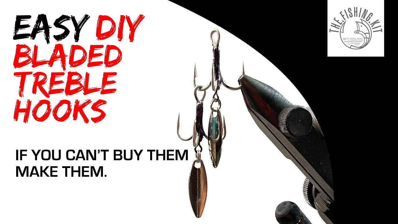 HOW TO MAKE AN EASY BLADED TREBLE HOOK | ADD MORE FLASH