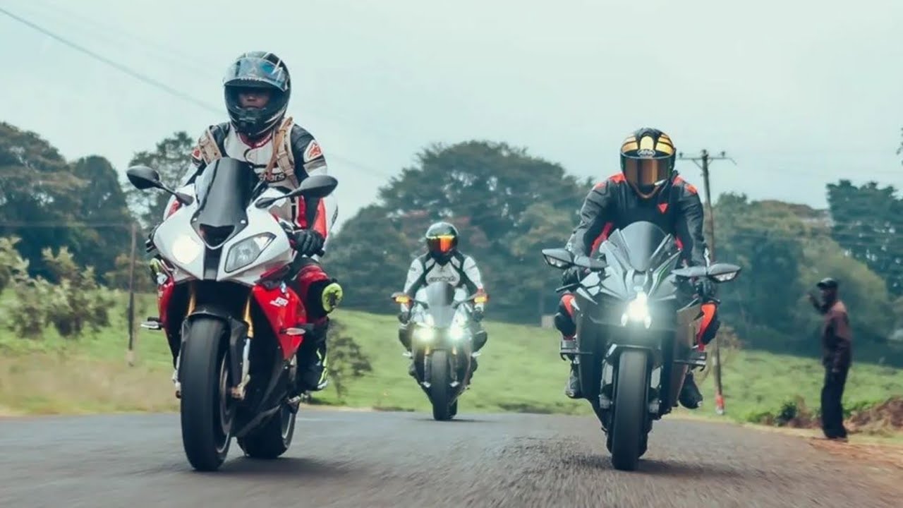 Kawasaki ninja h2, bmw s1000rr, yamaha r1m morning ride!