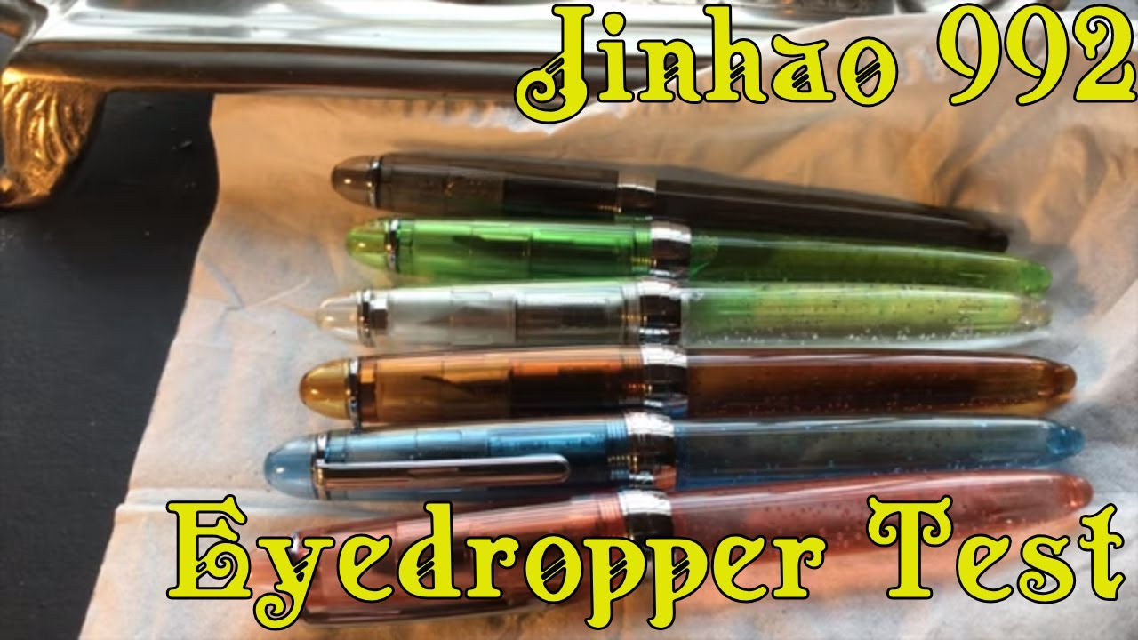 Unmodified Jinhao 992 Fountain Pen Eyedropper Test