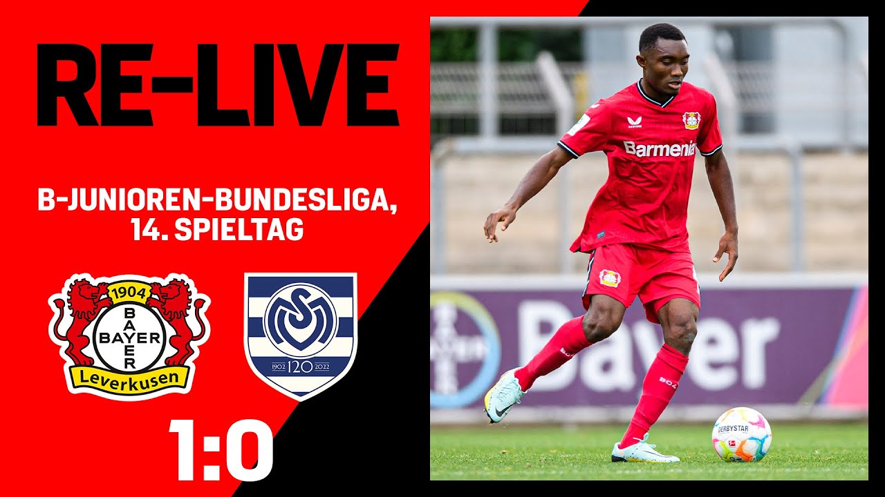 RE-LIVE: Bayer 04 Leverkusen U17 🆚 MSV Duisburg U171:0 | B-Junioren-Bundesliga, 14. Spieltag