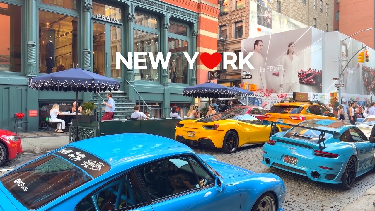 🇺🇸 Сохо, Нью-Йорк оживает во время NYFW 👗✨ Стритстайл, поп-апы и много интересного! | 4K прогулка
