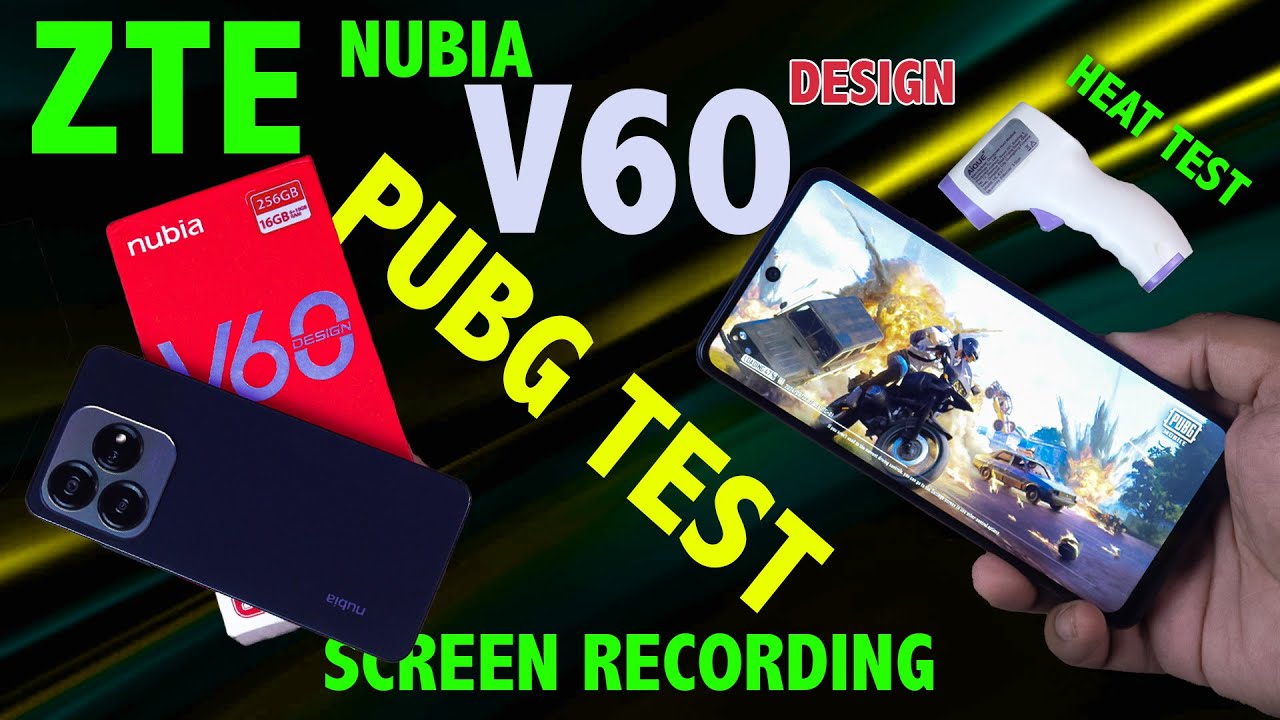 ZTE Nubia V60 Design Pubg Test  | Gyro Graphics
