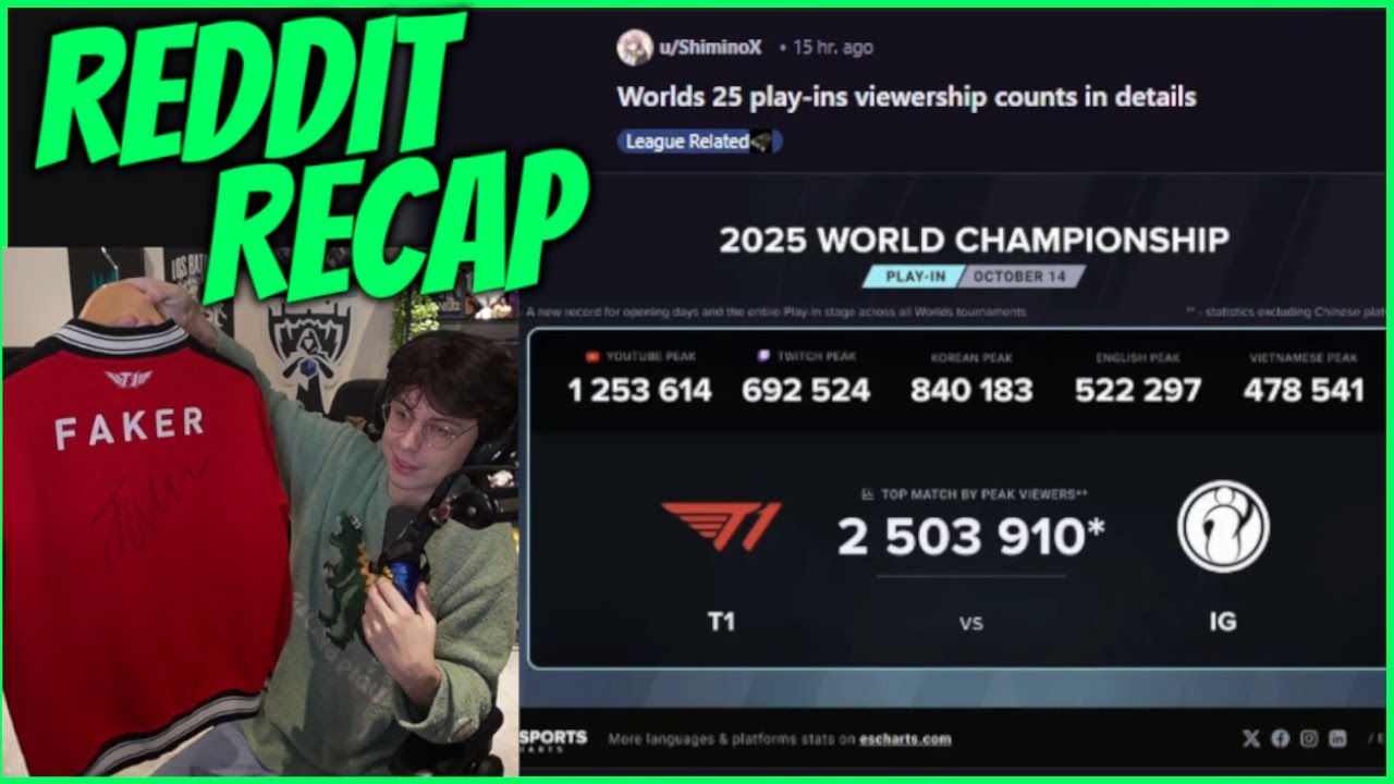 Reddit Reacts To The First Day Of Worlds 2025 (T1 VS IG)