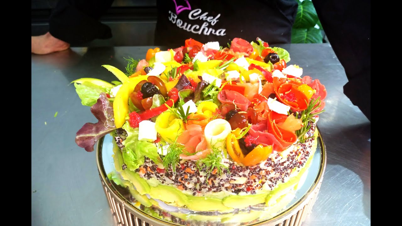 سلاطة كينوا بطريق إحترافية رائعة مع طريق تقديم فنية 🤩من عند شيف بشرى👩‍🍳