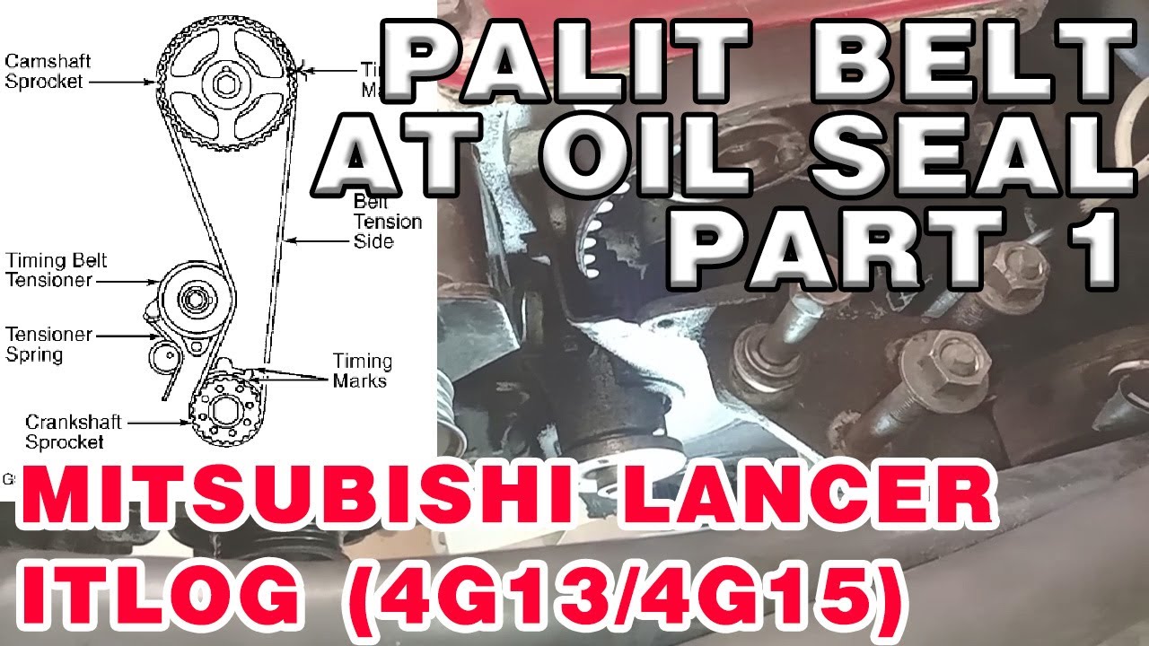 Paano magpalit ng belts and oil seal sa Mitsubishi Lancer Itlog (4g13/4g15) Part 1