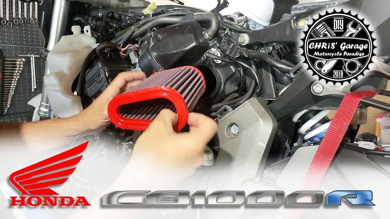 HONDA CB1000R 08-16 Filtro Aria, Smontaggio per Pulizia o Sostituzione