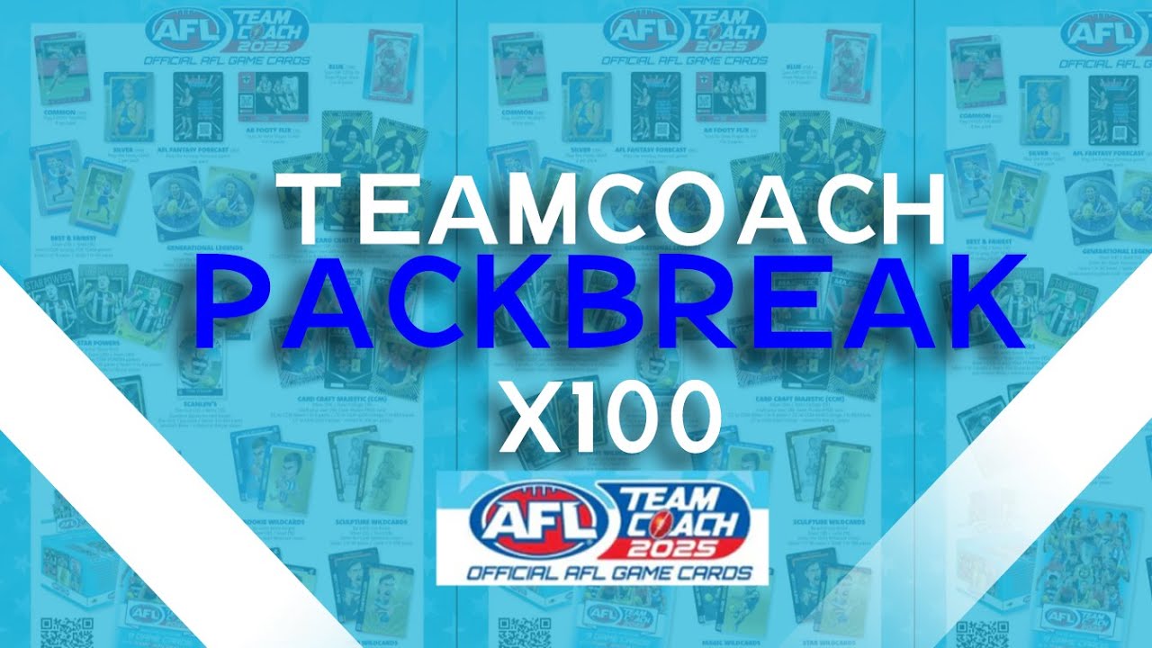 2025 AFL Teamcoach x100 packs