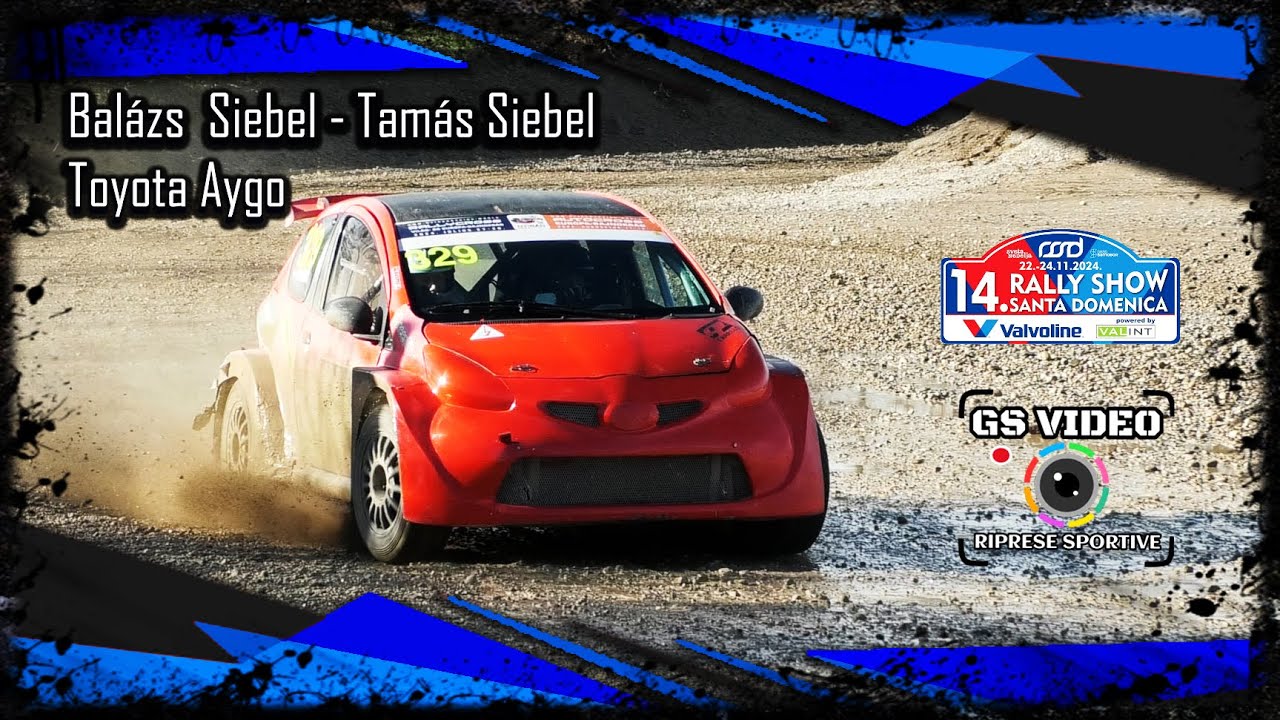 14. Rally Show Santa Domenica 2024 | Balázs  Siebel - Tamás Siebel | Toyota Aygo