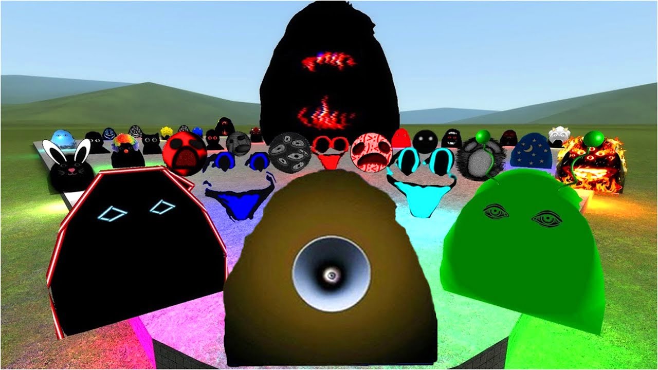 Angry MUNCI Nextbot Family & Happy Nextbots & Balls Nextbots Gmod