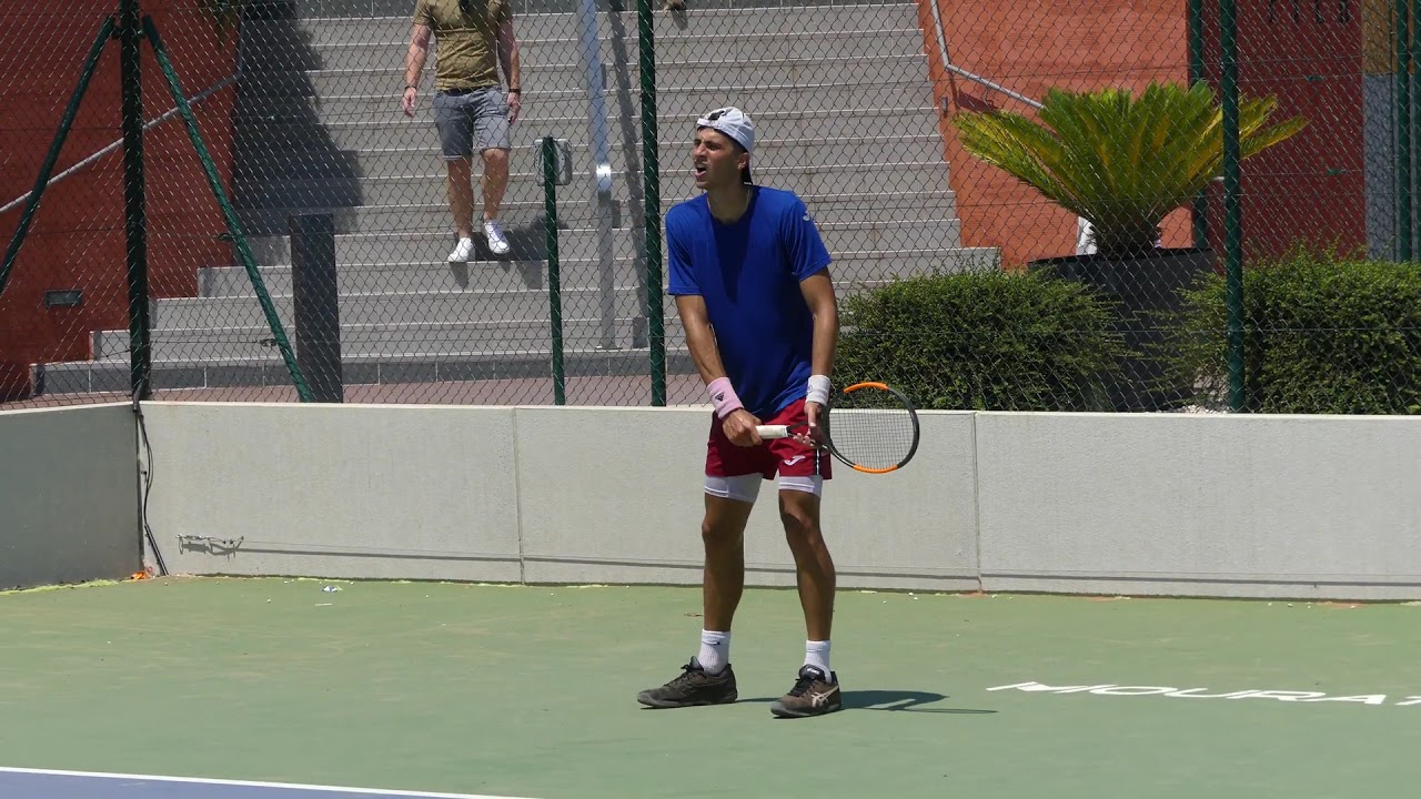 Alexander Donski vs Sparring Partner Tennis Practice at The Academy