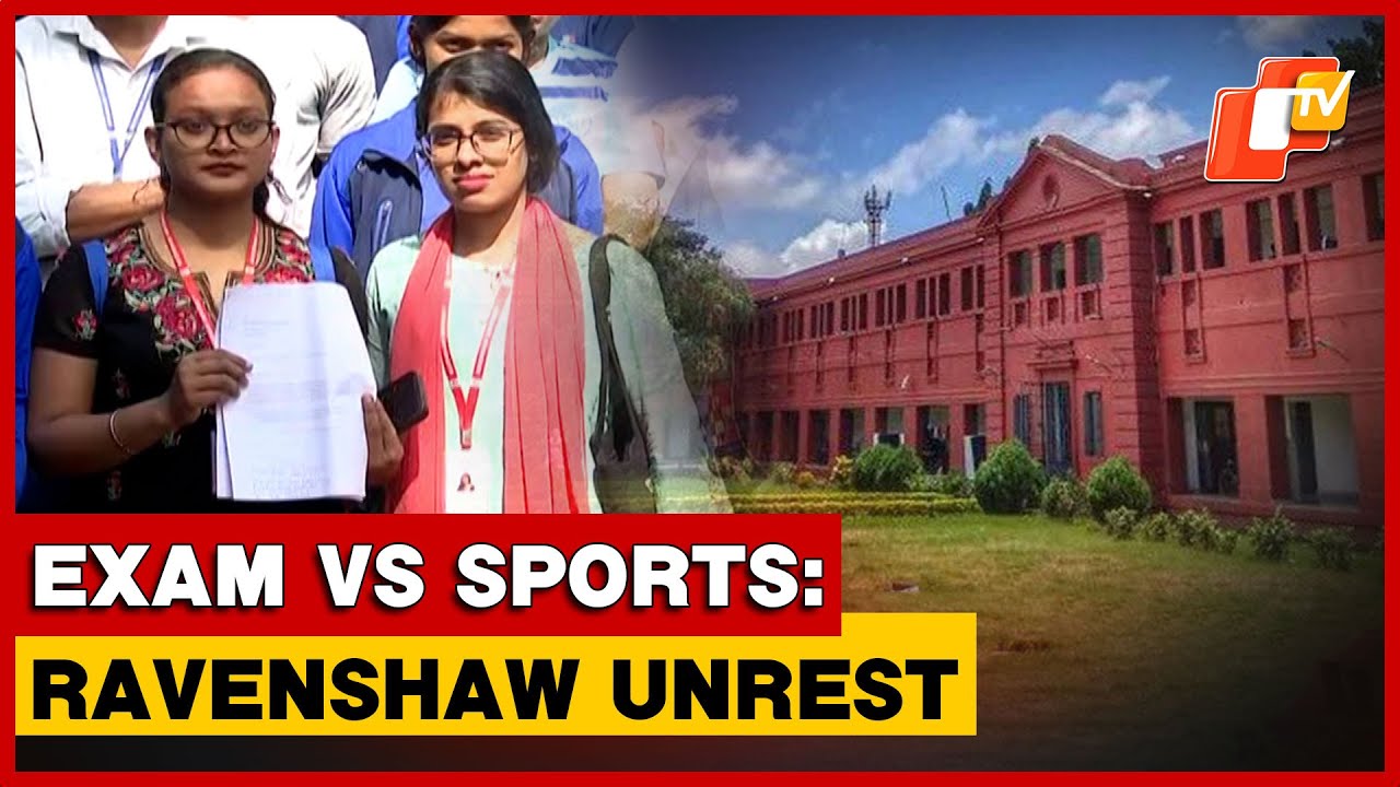 Ravenshaw University Students Protest Over Exam&ndash;Sports Clash, Demand Relief For Athletes | Odisha