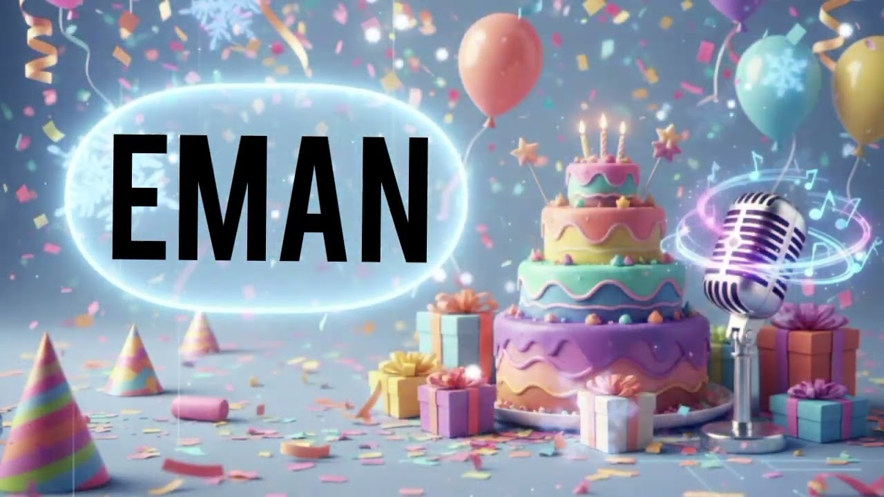 Eman  Birthday Song  🎂| Happy Birthday Song For Kids