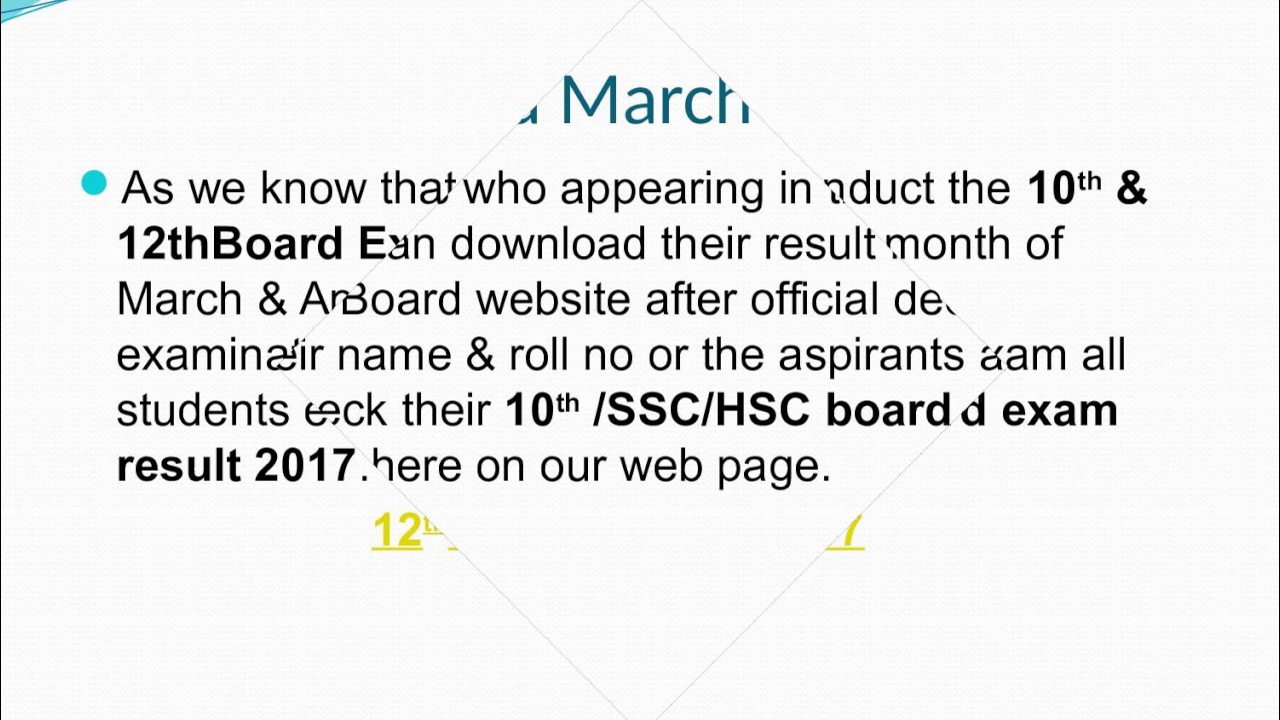 Download 10th board Result 2017 and 12th Board Result 2017