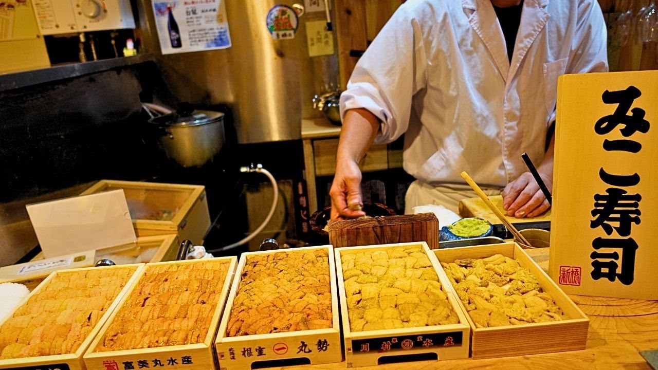 【ウニ5種含む24カン食べて1万円】4ヶ月待ちでも体験したい都会の中のウニ楽園！「みこ寿司」の驚愕コスパを体験せよ！