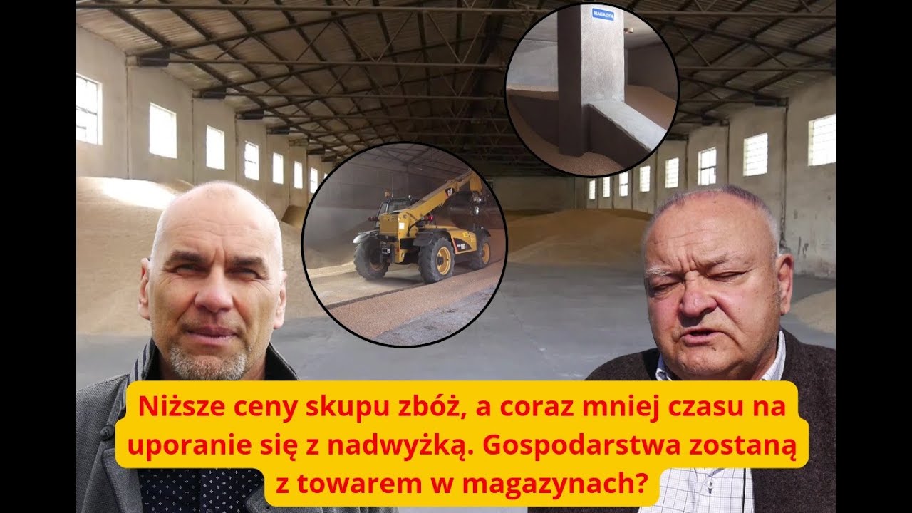 Niskie ceny zbóż, a coraz mniej czasu na uporanie się z nadwyżką. Gospodarstwa zostaną z towarem?