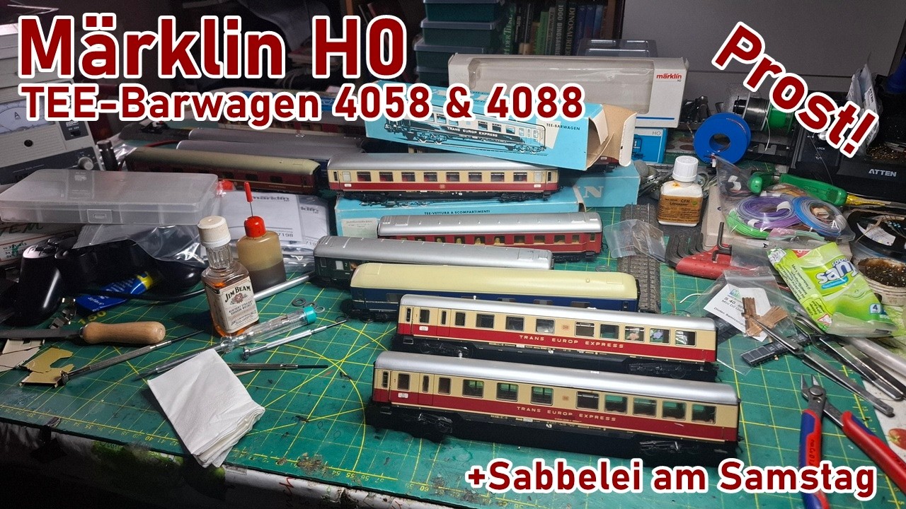 Märklin H0 | Prost! | Der TEE Barwagen 4058 und 4088 + Sabbelei