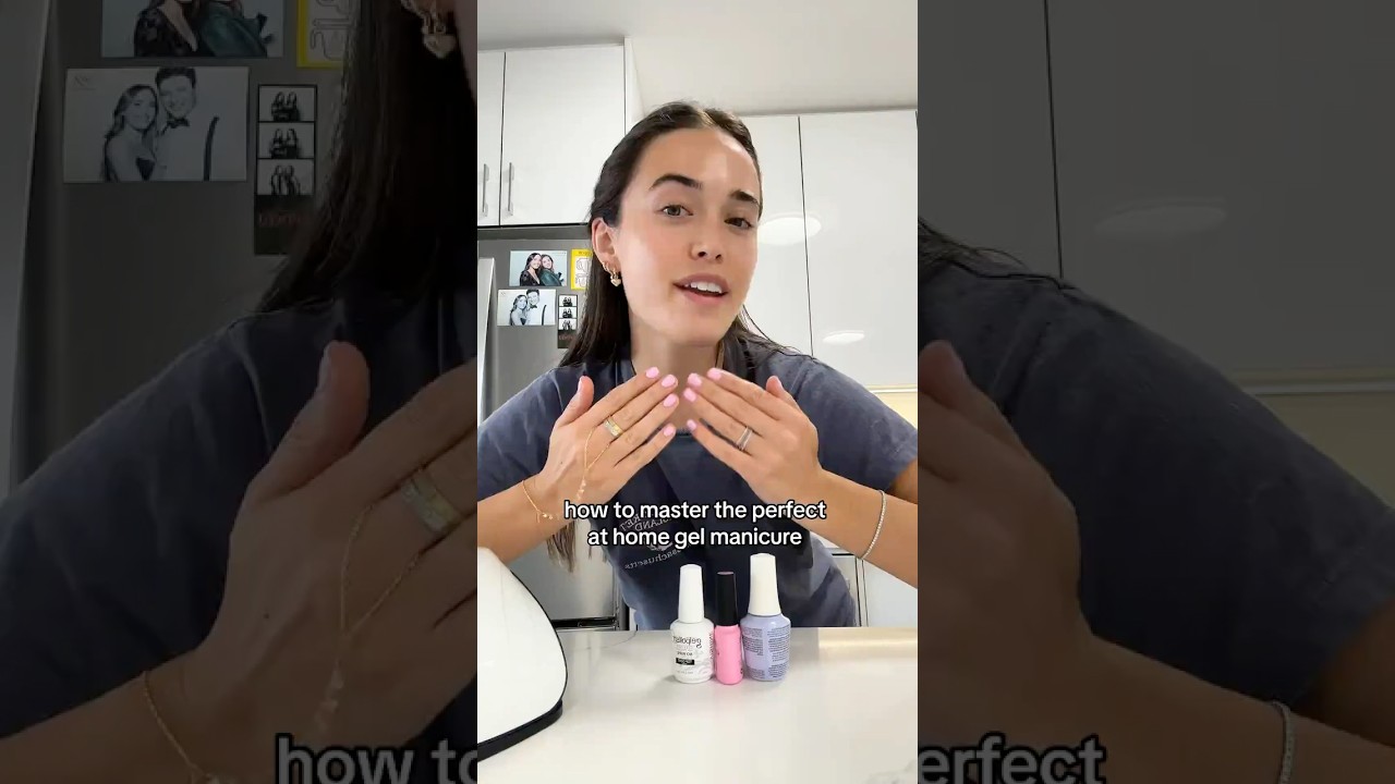 How to master the perfect at home gel maicure🫡 everything used is 🔗 in my st0refront under &ldquo;nails&rdquo;