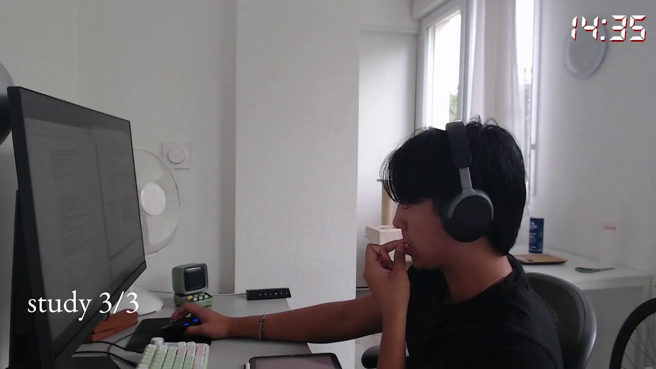 study with me live pomodoro | 3 hours