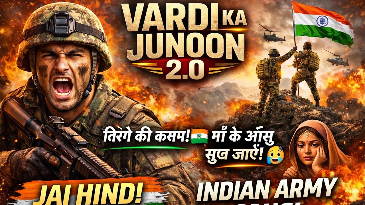 Vardi Ka Junoon 🇮🇳 Indian Army New Song 2026 | Deshbhakti Song | Fauji Emotional & Motivational Song