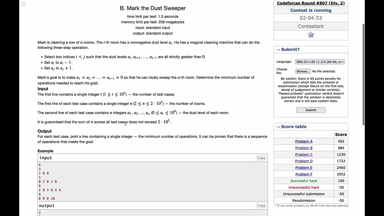 Codeforces Round #807 (Div. 2)