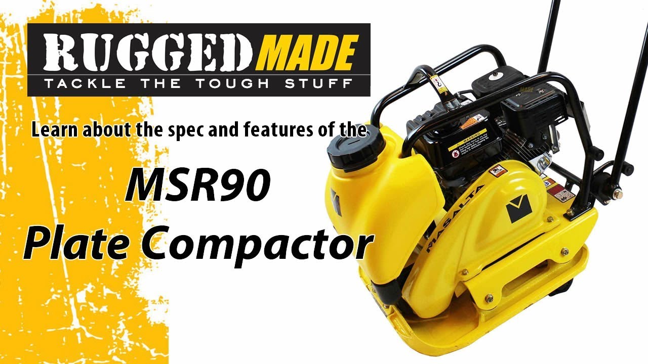 RuggedMade MS90 Plate Compactor Intro Video